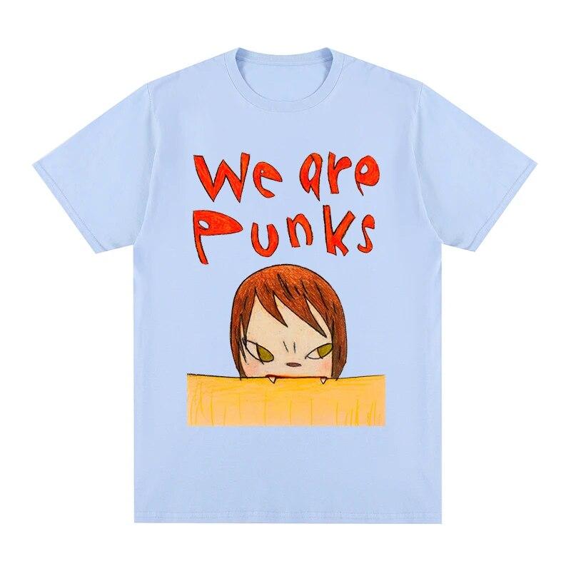 Футболка Yoshitomo Nara we are punks, хлопковая футболка унисекс, новая футболка, женские топы M