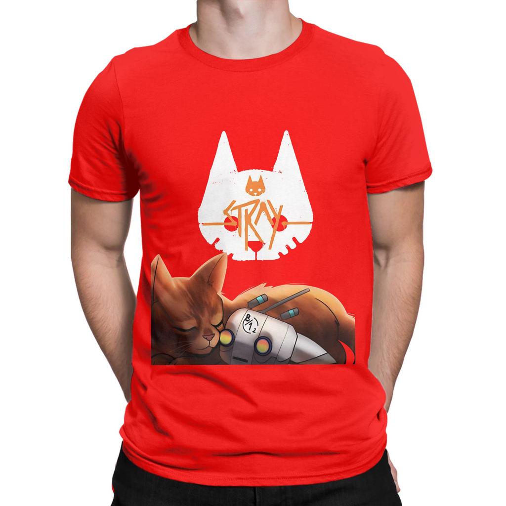 Stray and B12 Sleeping Funny 100 Cotton TShirt Stray Tees Tops For Unisex