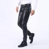 Men's Summer Stretchy PU Leather Pants: Waterproof, Oil-Resistant, Dirt-Resistant, Loose-Fit, Lightweight, Work Safety Casual Pants.