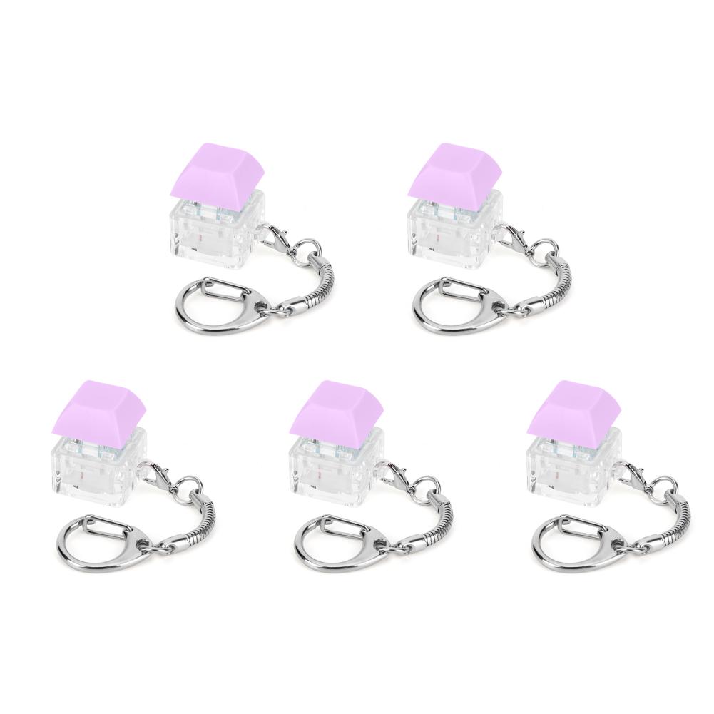 

new Keyboard Fidget Keychain Decompression Toys Button Stress Relief Gifts (Purp