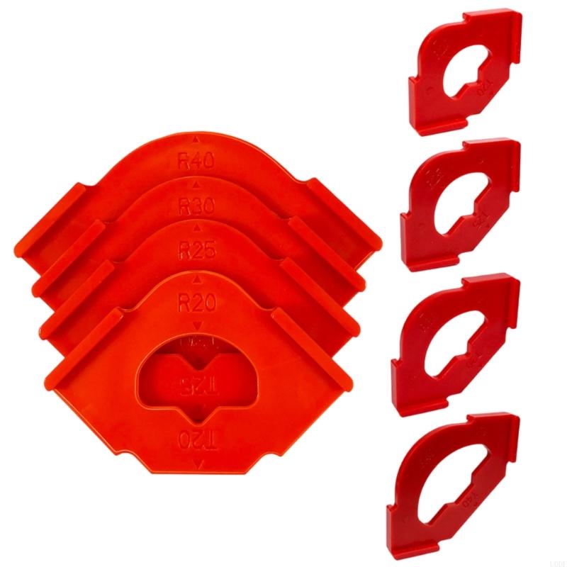 4Pcs Router Templates Set Positioner for Unseamed Corner and Edges Design