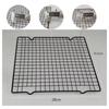 4Pcs Black BBQ Grill Net Mesh Hole Cake Cooler Drying Stand Bread Cooling Rack  Cooling Grid Tools