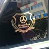 2pcs Metal emblem Auto Decor Decals Car Window Wiper Stickers For Mercedes Benz AMG C260l GLC CLE GLC GLA GLK W204 W205 W211 OF8