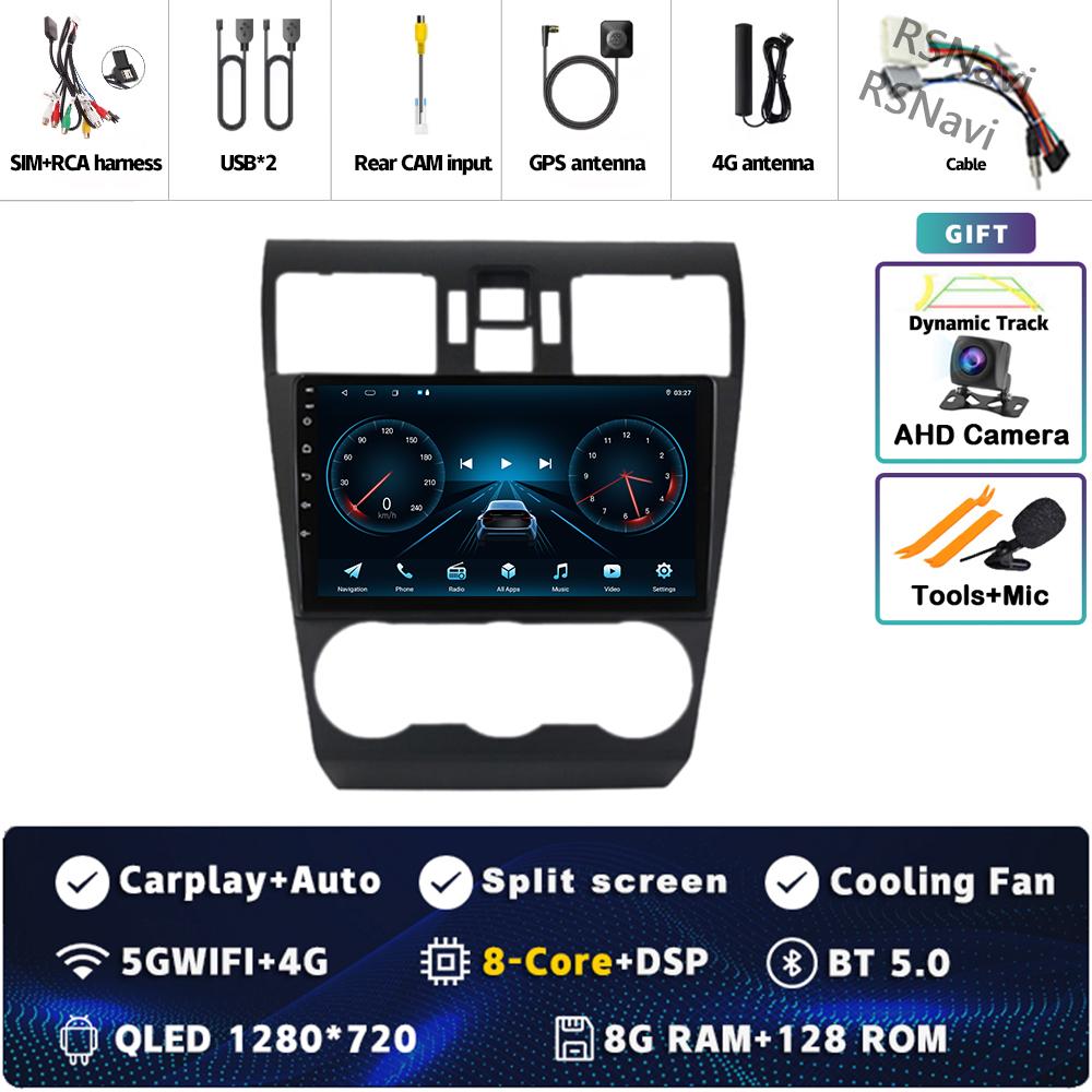 Android 14 Carplay Car Radio For Subaru WRX Forester 4 SJ 2016 - 2022 Multimedia Video Player Navigation GPS Stereo 2Din DVD DSP