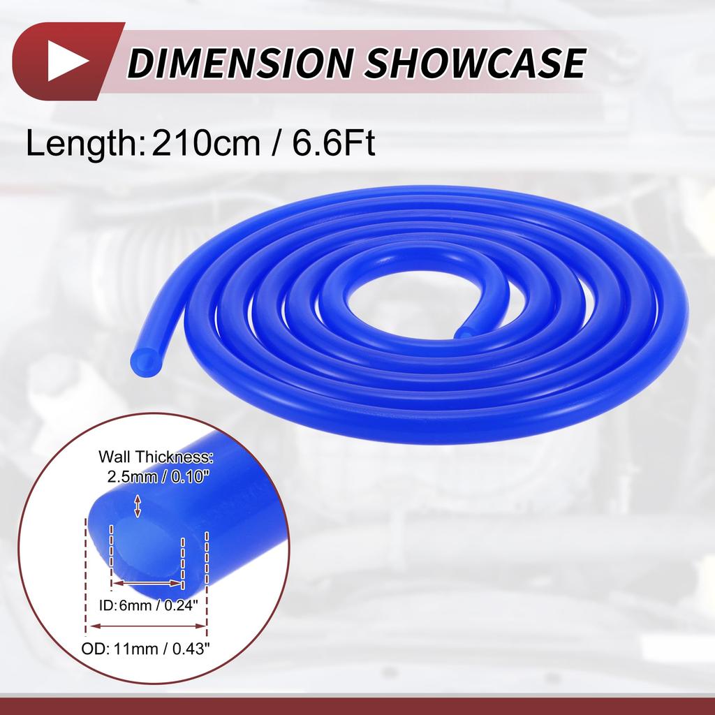 HEROFFIX Air and Silicone Vacuum Tube Hose High Temperature Automotive Vacuum Line 6.6ft