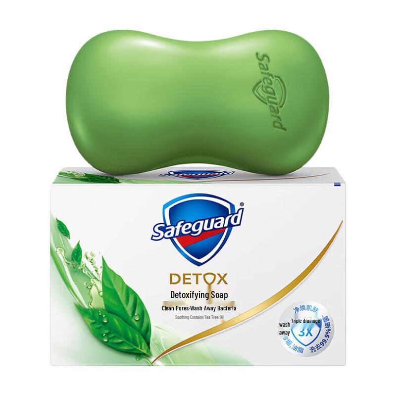 Очищающее мыло с маслом чайного дерева Safeguard Soothing