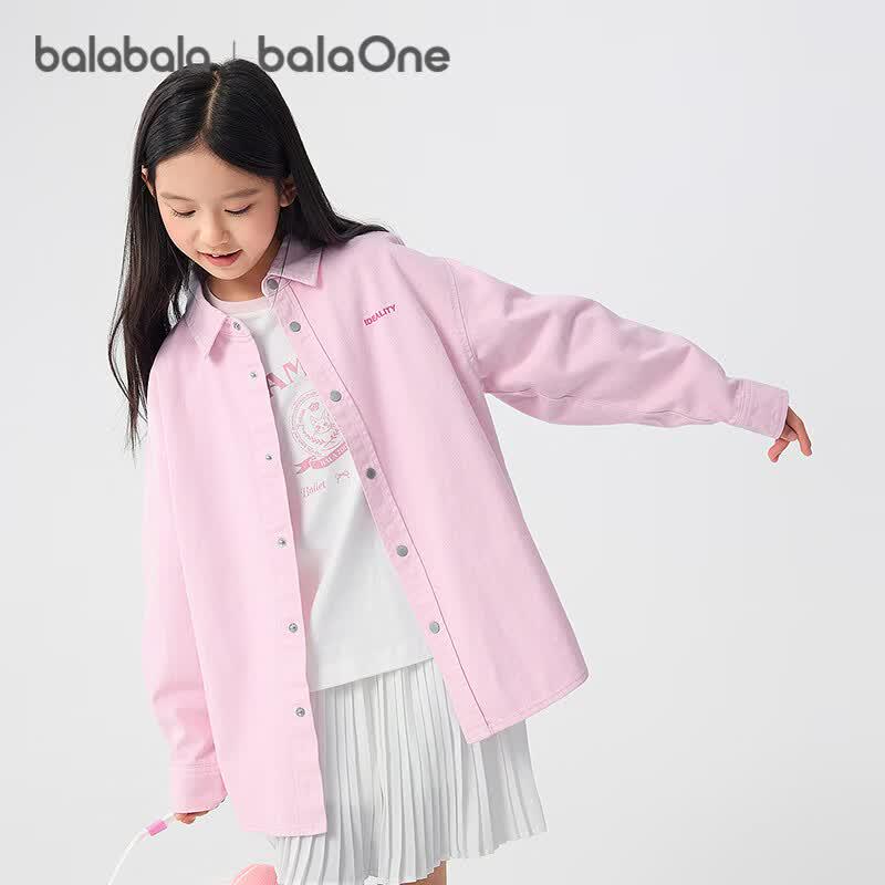 Balabala Kids' Long Sleeve Denim Shirt