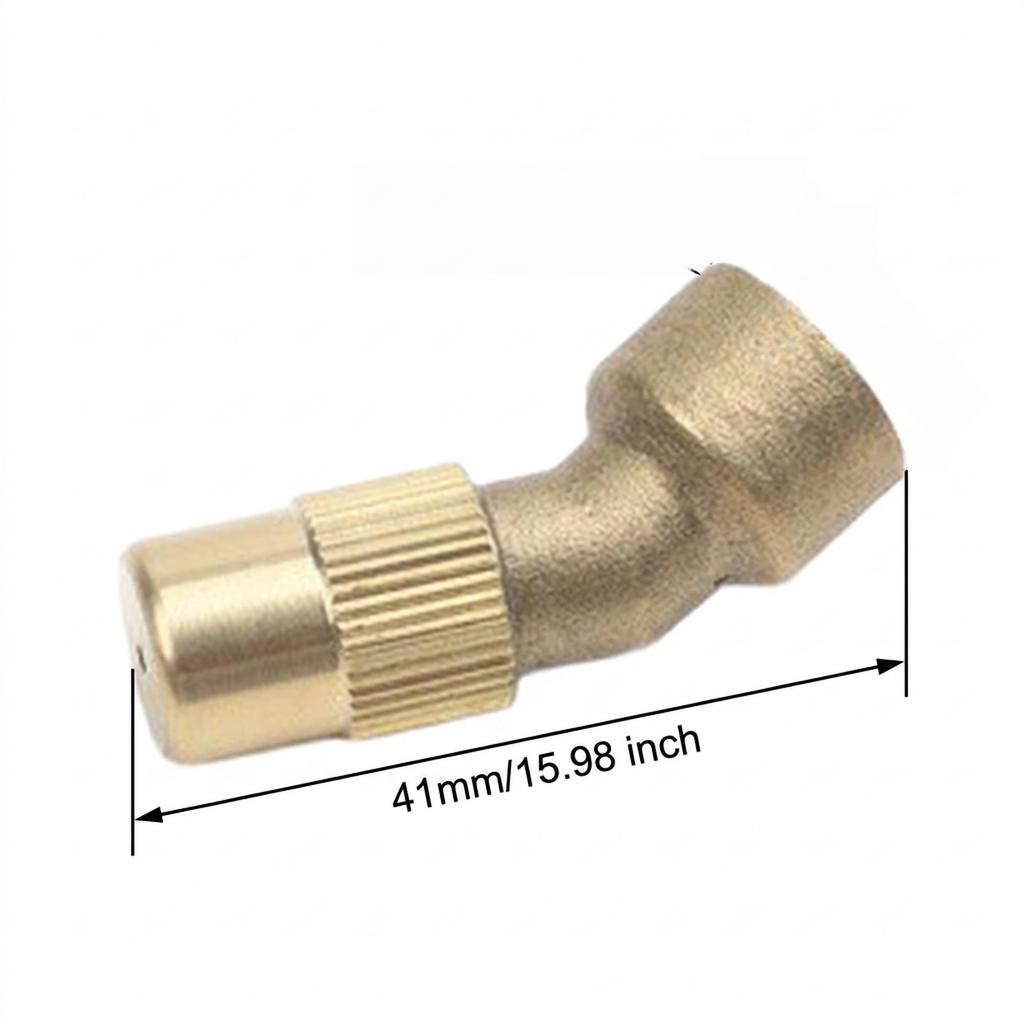 Brass Made Adjustable Nozzle for High Pressure Spraying Systems with 45 Degree Spray Pattern for Farm and Garden Use