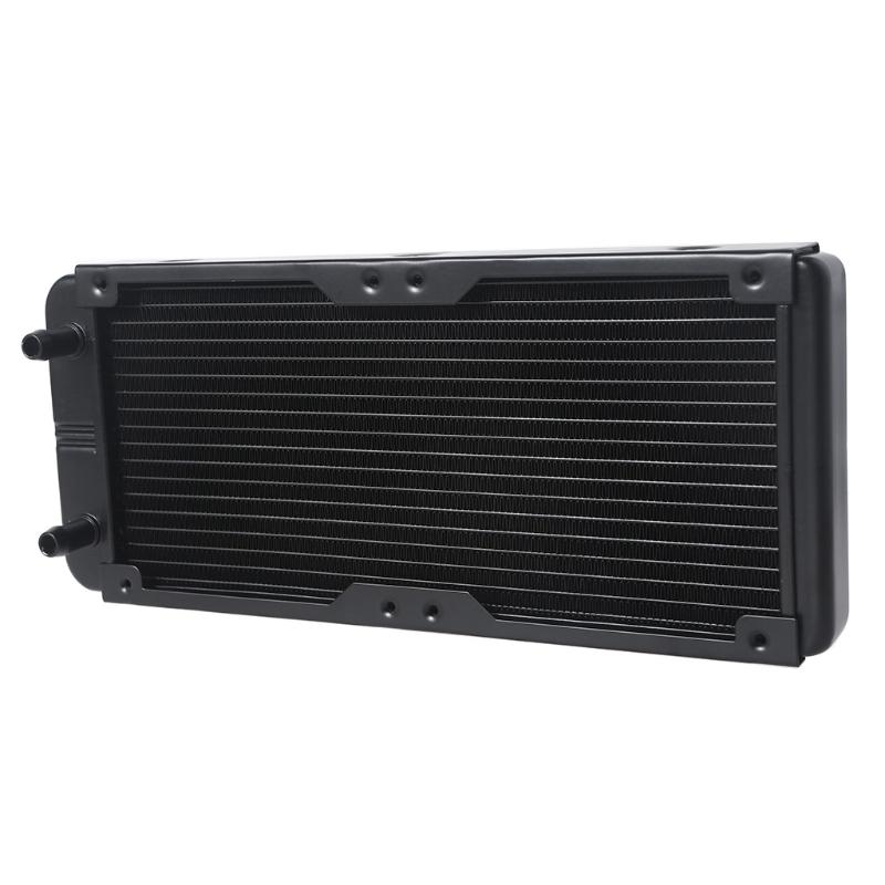 Water Cooling Computer Radiator 18 Pipe Aluminum Heat Exchanger Liquid Cooling Heat Sink for CPU PC Water Cool System