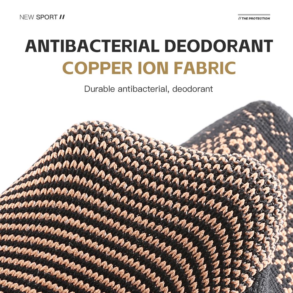 1Pcs Copper Ankle Brace,Infused Ankle Support Compression Sleeve for Men Women,for Foot Pain,Sprained Ankle,Recovery,sports