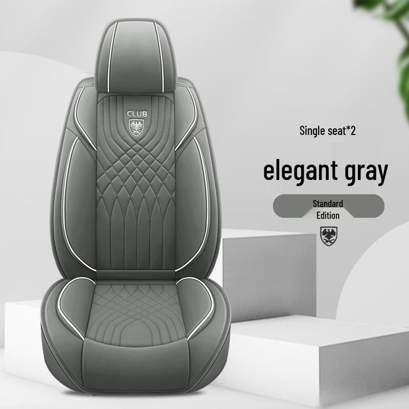 Universal Leather Car Seat Cover & Cushion for All Seasons - Winter Model