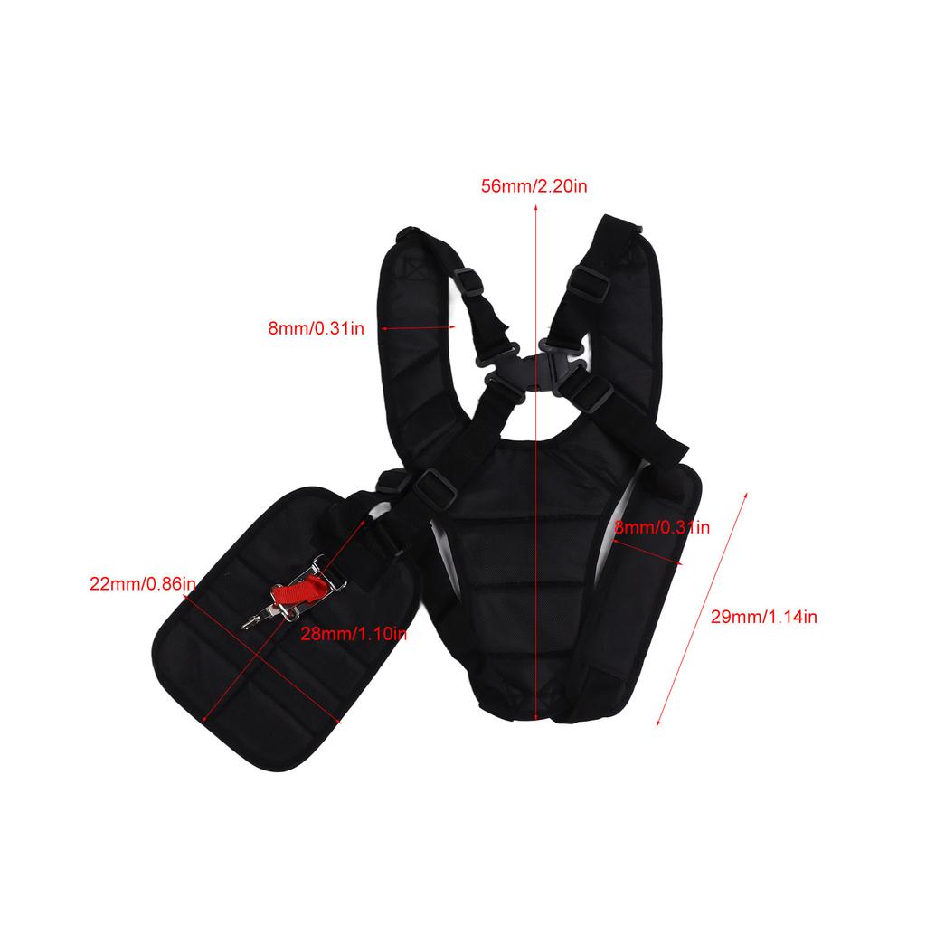 Trimmer Mower Double Shoulder Strap Oxford Cloth Comfortable Trimmer Harness for Lawn Trimmer Brush Cutter