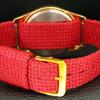 HAND-WINDING VINTAGE SWISS MENS REFURBISHED RED COLOR DIAL WATCH a707415-1