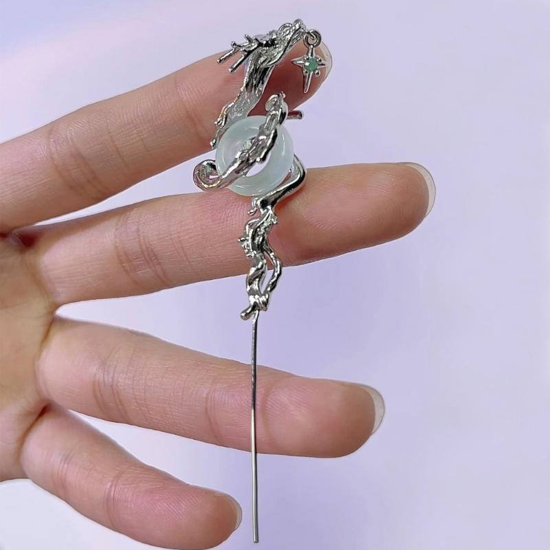 Modern Dragon Motif Ear Jewelry With Intricate Cutout Patterns New Asian Inspired Alloy Ear Accessories For Casual Event