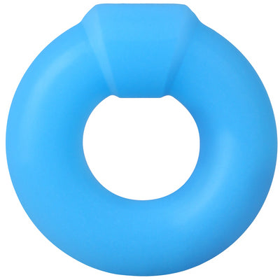 Cockring Phosphorescent The Mega Ring 23 mm Bleu - RockSolid by Doc Johnson - Cockrings Flexibles