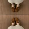 Suede Retro Velvet Warm Cotton Shoes Fairy Wind Mary Jane Fluffy Shoes