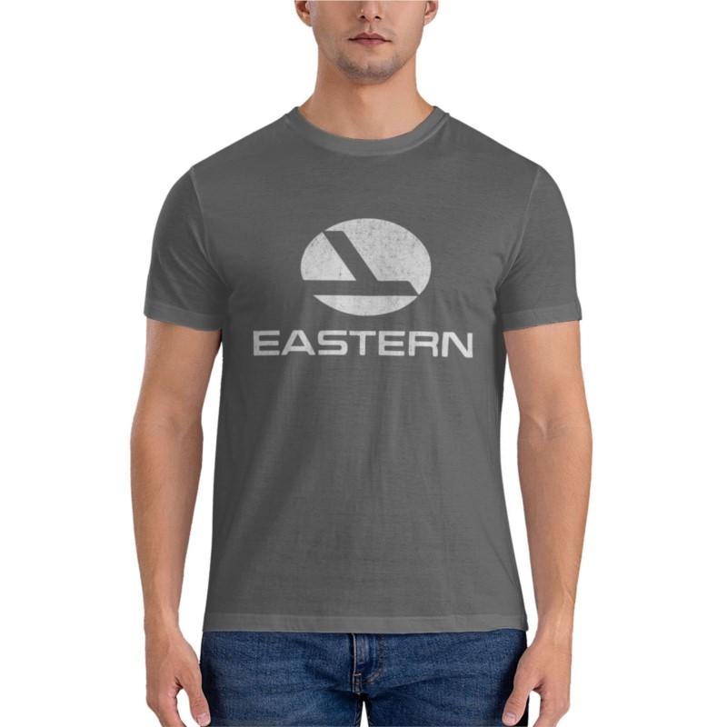 Eastern Airlines Vintage Logo Classic TShirt Plain Black T Shirts Men Short Tshirt Men Short Sleeve T Shirts