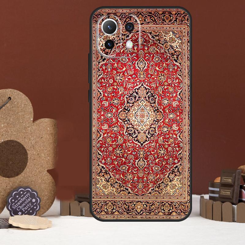 Persian Carpet Floral Pattern Case For Xiaomi 14 15 Ultra 15T 14T 13T 17 Pro Max POCO X7 Pro X5 X6 F5 F6 F7 F8 Ultra Cover