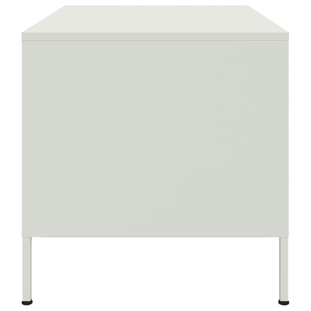 White Coffee Table 68 x 50 x 50.5 cm Steel