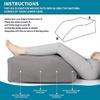 Inflatable Leg Ramp Pillow Multifunctional Support Leg Elevations Pillow For Recovery Driving Long Sitting