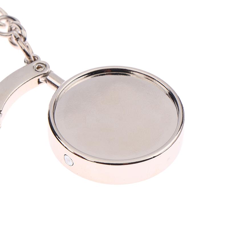 Simple Round Metal Folding Bag Hook Holder Portable Handbag Hooks Keychain Table Side Hangers Multipurpose Non-Slip Hook