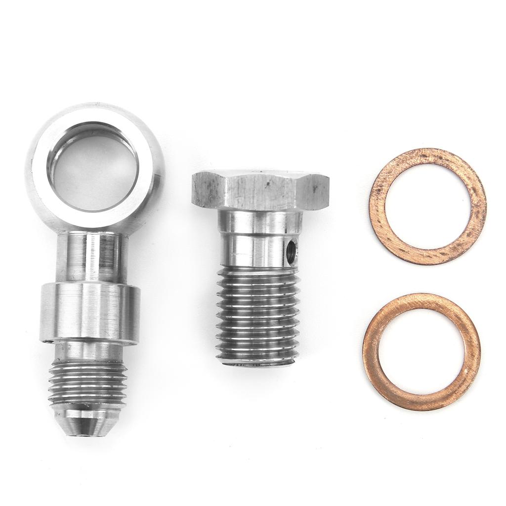 M12 Oil Feed Banjo Bolt Kit Fit for SAAB TD04 Turbo Garrett GT12 Turbine Coolant Side