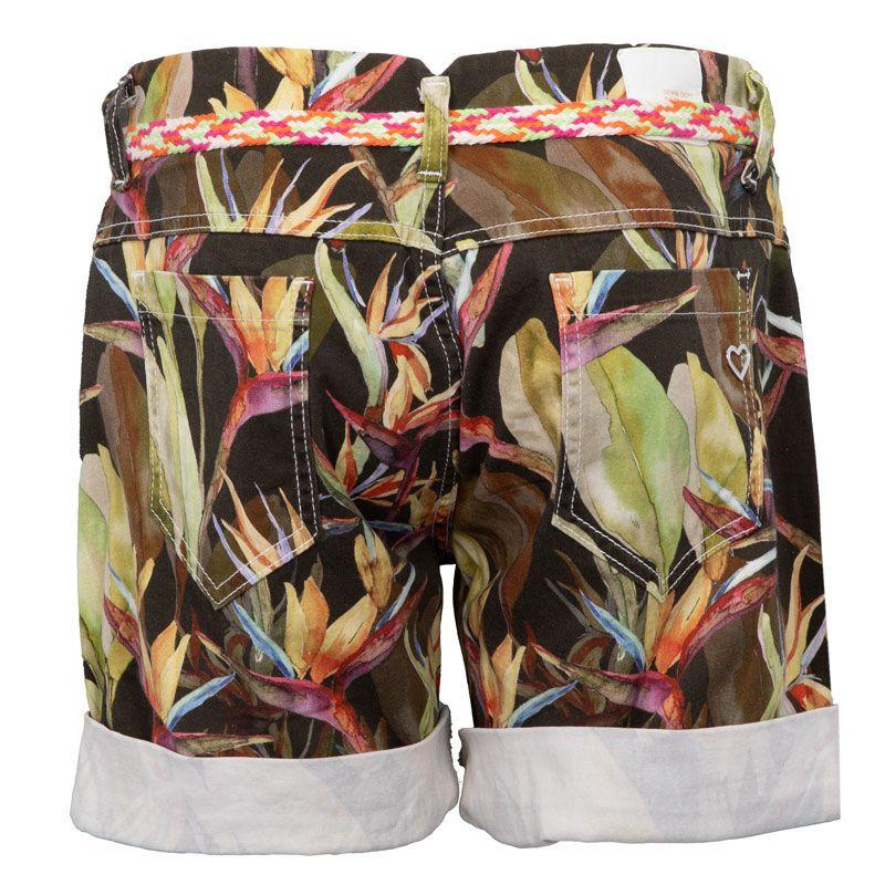Short Motif Bird of Paradise with Woven Belt Woman PLEASE