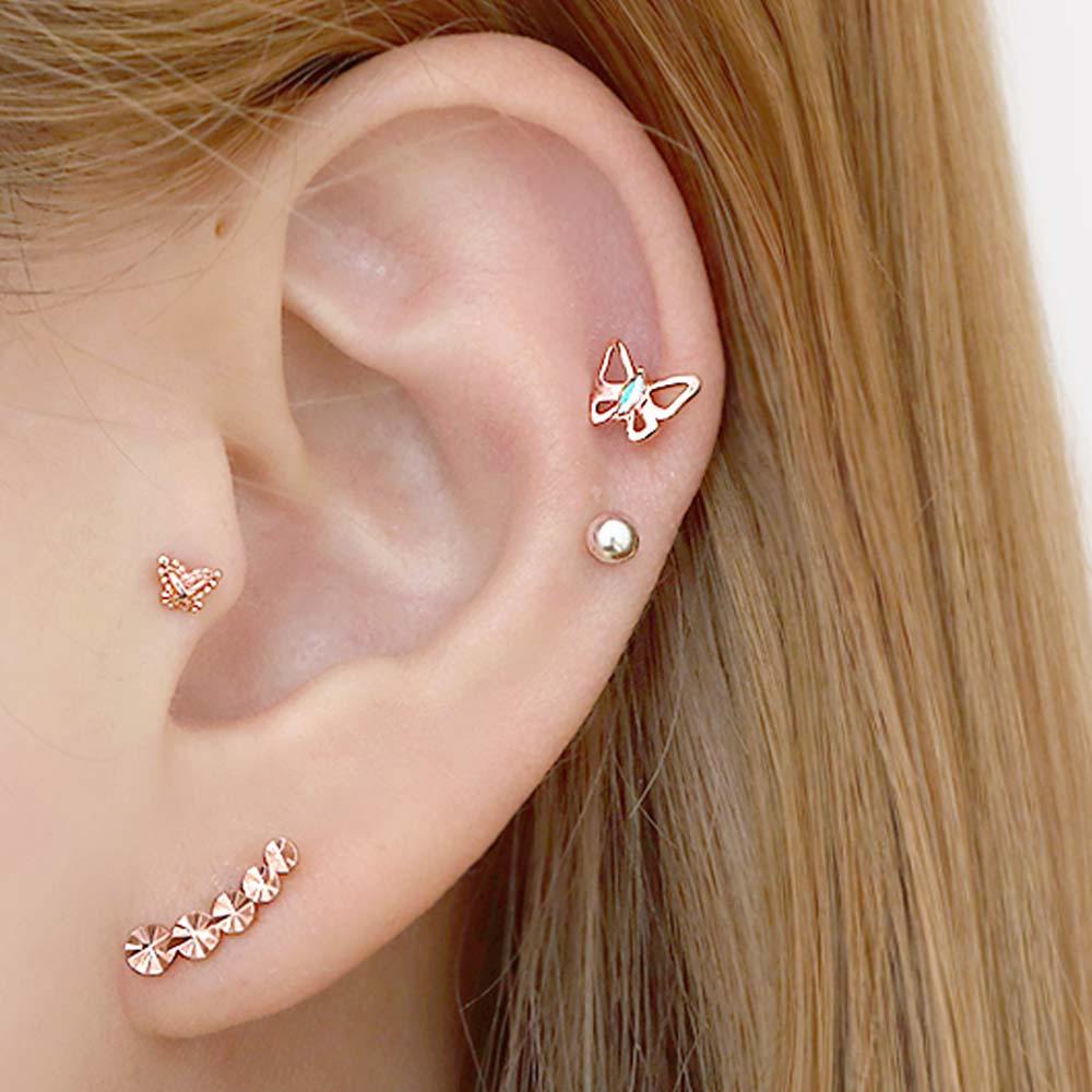 [1+1] 14K Gold Filled Pin Love Fly Piercing (Single Side Sold)