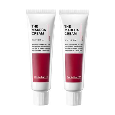 La Crème Madeca 45ml [2 pièces] - Coréenne, Hydratant Raffermissant avec TECA pour les Rides & les Taches