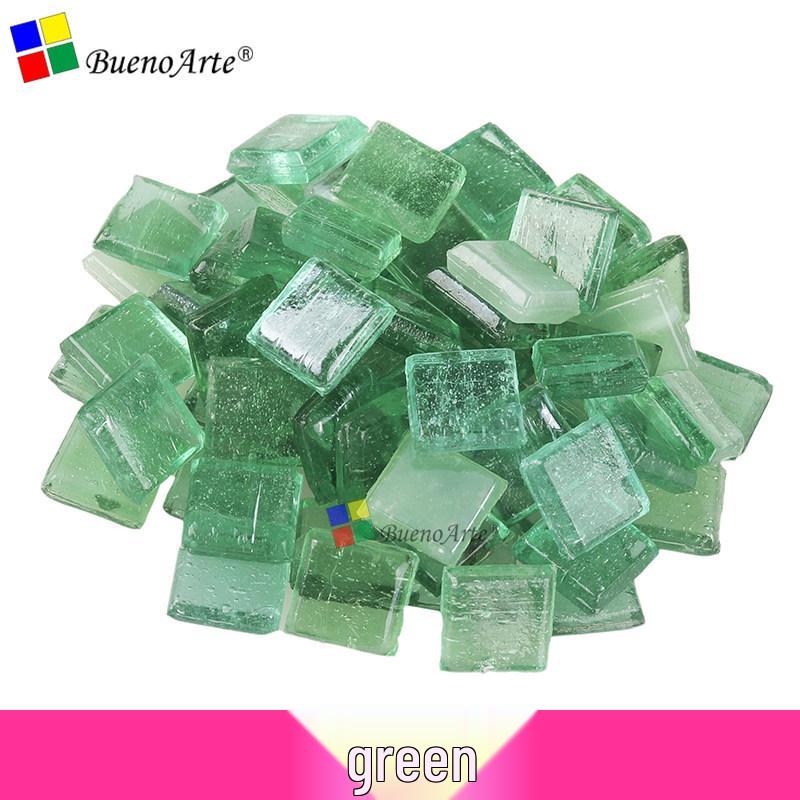 260 Stück 1 cm Transparente Eisjade Mosaik Glasperlen für DIY Kerzenhalter Basteln