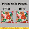 Vivid Bloom Fiesta Square Jacquard Pillow Cover for Sofa Office Waist Cushion Cover Home Decorative Pillowcase