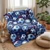 Soccer Ball Dreams Theme Blanket Lightweight Warm Flannel Blanket Decorative Throw Blanket for Home Decoration