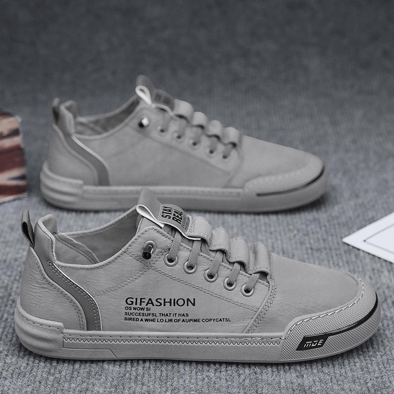 Bdve Новые повседневные туфли Мужские кроссовки Уличная парусиновая обувь Прогулочная обувь Лоферы Удобная мужская обувь Tenis Hombres 39 серый 6325₽