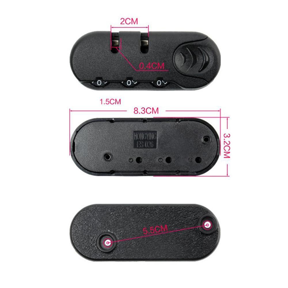 Pull Chain Fixed Lock Bag Accessories Locks Code Lock Combination Padlock Luggage Suitcase Lock
