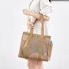 2025  Korean Beach Bag  Mesh Hollow Fitness Shoulder Bag Leisure Swimming Bag Travel Storage Washbag