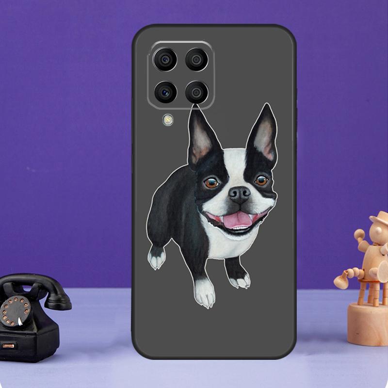 Boston Terrier Dog Case For Samsung Galaxy M34 M13 M53 M51 M31 M11 M14 M54 M12 M32 M52 M16 M36 M56 M15 M35 M55