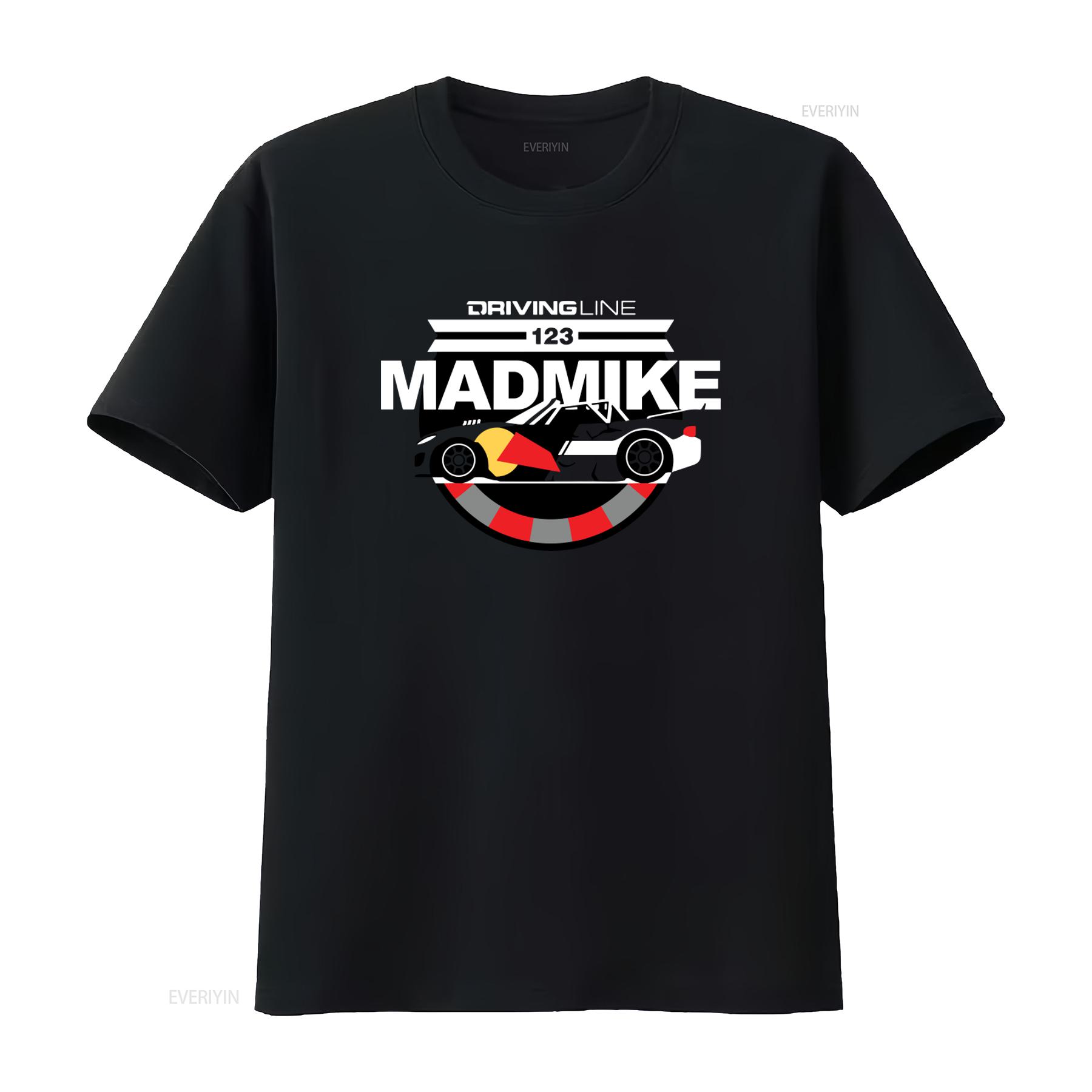 

Driving Line 123 Mad Mike Stylish Car Print Men s Medium T Shirt vintage Washed streetwear homme Top For Everyday Wear Unisex 4XL