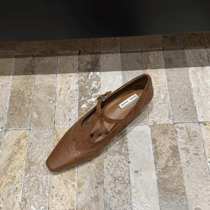 Mary Jane High Heels Französisch Retro Innen Erhöhend Einzelne Schuhe 2025 Herbst Neu Lässig Nicht Müde Füße Kleine Lederschuhe