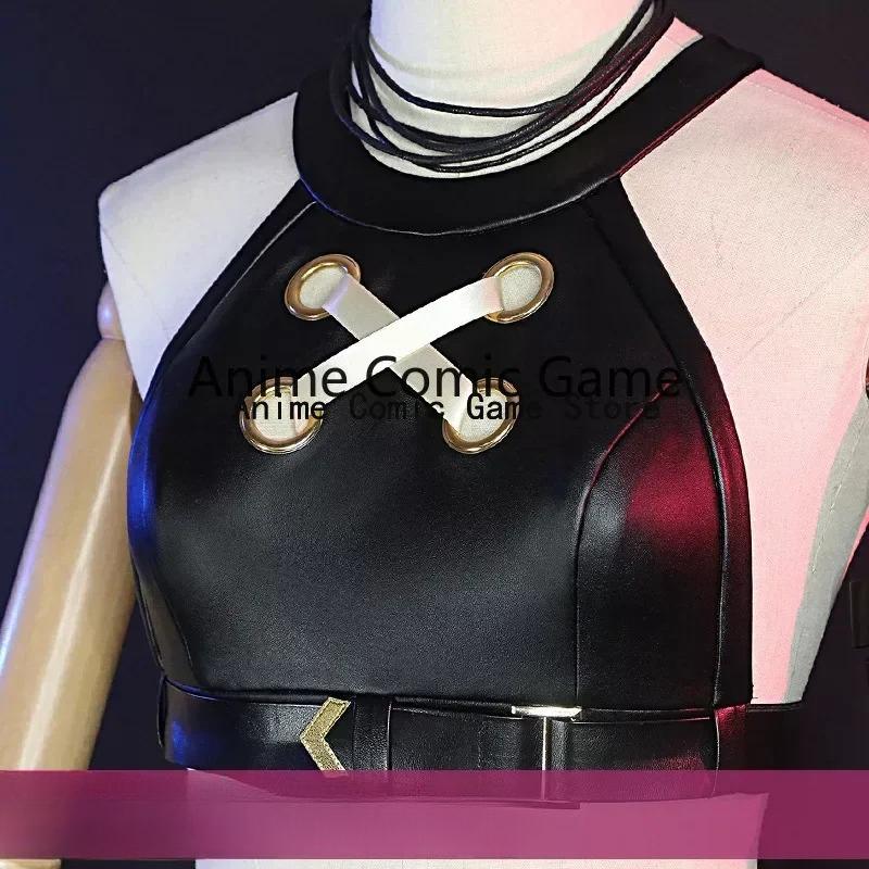 Anime Jinx Arcane Cosplay Costume Crit Jinx Cosplay Loose Cannon Cosplay Outfit Wig Sexy Women Carnival Costume
