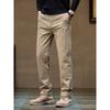 High-End All-Cotton Business Casual Pants for Men, Spring and Autumn Season, Stretch Slim-Fit Dress Pants, Versatile Straight-Leg Long Trousers