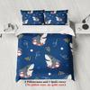 3pcs Cartoon Shark And Octopus Bedding Set 3D Printed Ocean Animal Duvet Cover Sets With Pillowcases No Filling