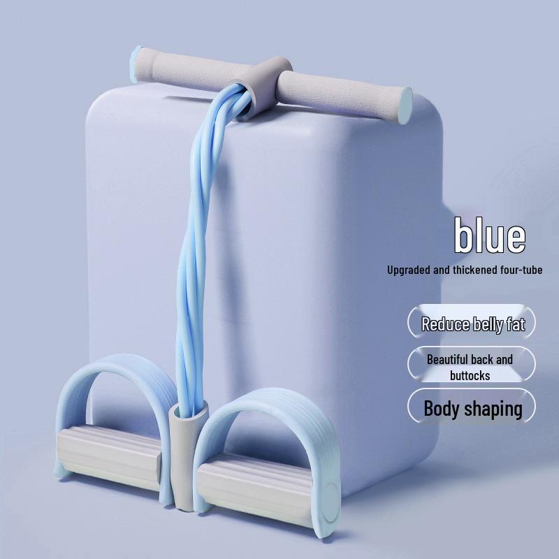 

Домашний коврик для йоги, ножная педаль, эспандеры - 4 и 6 трубок, оборудование для помощи в выполнении упражнений на пресс