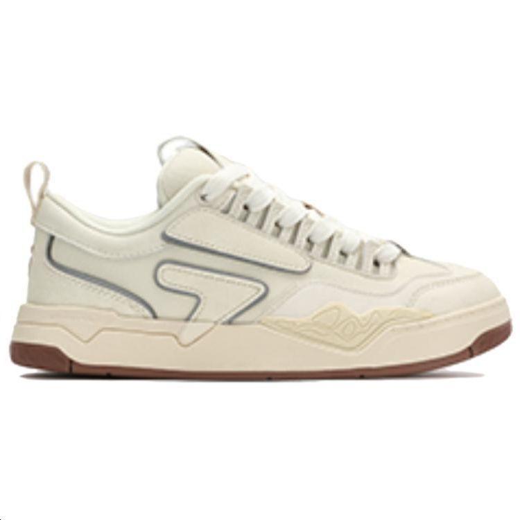 Fila Fusion Nollie Comfortable Quick-Drying Durable Low-Top Skate Shoes Women Sneaker Off-White T12W412304FAB