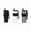 Large Capacity Stainless Steel Thermos Cup with Lifting Rope Portable Straw Car Cup Summer Cold Insulation Ice Cup