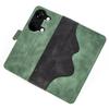 Wallet Shell for OnePlus Ace 2V/Nord 3 5G PU Leather Phone Cover Dual-color Splicing Stand Case