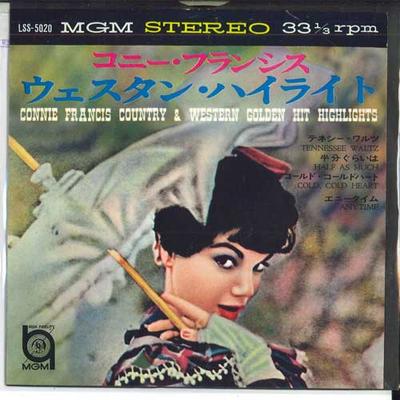 7inch Record CONNIE FRANCIS - Country & Western Golden Hit Highli LSS5020 MGM 1962 Japan Pop Used