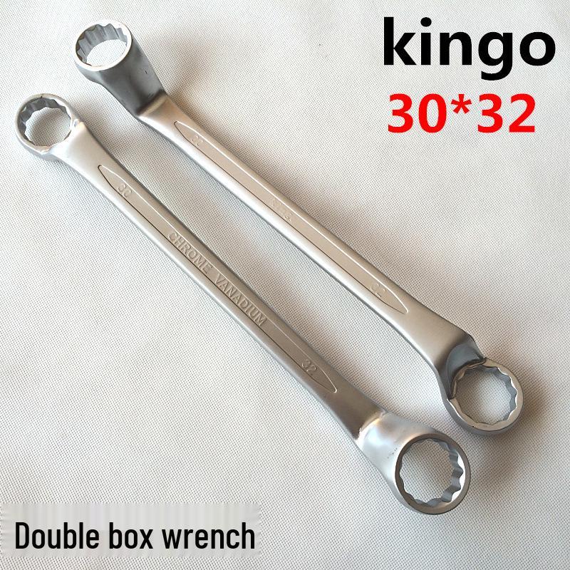 Kingo Double Hex Wrench Set 6*7-30*32 CR-V Chromium-Vanadium, Matte Finish