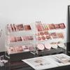 Sturdy Plastic Multipurpose Shelf Cosmetic Organizers for Home or Professional Use Clear and Stylish Elegant Designs