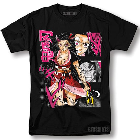 Demon Slayer Anime Manga Tanjiro Nezuko Inosuke Giyu Kimetsu no Yaiba T-Shirt Unisex T-Shirt XXL