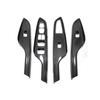 ABS Carbon Fiber for Hyundai Kona Kauai Encino 2017 2018   Car Window Lift Door Armrest Glass Button Switch Accessories